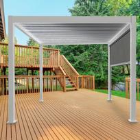 sodo pavesines - Pavėsinė Mirador, 3x4 m, balta - 9 nuotrauka