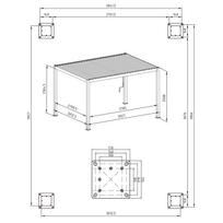 stogine - Pavėsinė Home4you, 300 cm x 250 cm - 4 nuotrauka