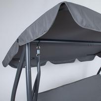 ermitazas lauko supynes - Home4you Mona, pilkos, 117 cm x 195 cm x 168 cm - 3 nuotrauka