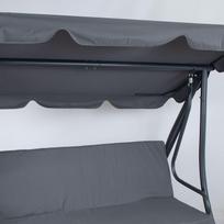 ermitazas lauko supynes - Home4you Mona, pilkos, 117 cm x 195 cm x 168 cm - 4 nuotrauka
