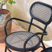 senukai foteliai - Lauko kėdė Home4you Bolgheri, ruda/juoda - 8 nuotrauka