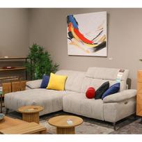 reglaineris pilka - Kampinė sofa Home4you Luzern, šviesiai pilka, kairinė, 264 x 160 cm x 85 cm - 2 nuotrauka