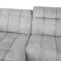 reglaineris pilka - Kampinė sofa Home4you Luzern, šviesiai pilka, kairinė, 264 x 160 cm x 85 cm - 6 nuotrauka
