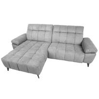 reglaineris pilka - Kampinė sofa Home4you Luzern, šviesiai pilka, kairinė, 264 x 160 cm x 85 cm - 7 nuotrauka