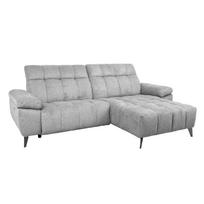 reglaineris pilka - Kampinė sofa Home4you Luzern, šviesiai pilka, dešininė, 264 x 160 cm x 85 cm - 3 nuotrauka