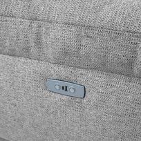 reglaineris pilka - Kampinė sofa Home4you Luzern, šviesiai pilka, dešininė, 264 x 160 cm x 85 cm - 5 nuotrauka