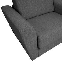 senukai foteliai - Fotelis Home4you Vesper 15662, tamsiai pilka, 112 cm x 83 cm x 86 cm - 3 nuotrauka