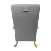 supamas fotelis - Supamasis krėslas Home4you Venla 15613, pilkas, 65.5 cm x 102 cm x 104 cm - 4 nuotrauka