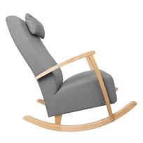 supamas fotelis - Supamasis krėslas Home4you Venla 15613, pilkas, 65.5 cm x 102 cm x 104 cm - 5 nuotrauka