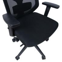 office chair - Home4you Office Chair Fulkrum Leather Black 0927 - 3 nuotrauka