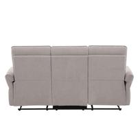 recliner sofa - Sofa-reglaineris Home4You DAMIKA, 3-vietė, pilka (Grey) - 6 nuotrauka