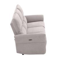 recliner sofa - Sofa-reglaineris Home4You DAMIKA, 3-vietė, pilka (Grey) - 7 nuotrauka
