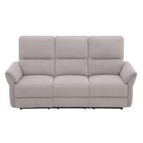 recliner sofa - Sofa-reglaineris Home4You DAMIKA, 3-vietė, pilka (Grey) - 8 nuotrauka