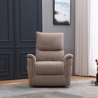 elektriniai foteliai - Fotelis reglaineris Home4you GIANNI, smėlio (Beige) - 5 nuotrauka