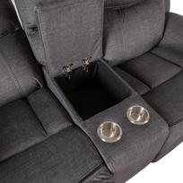 sofa 190 cm - Sofa Home4you Gentry 2-vietė, pilka (Gray) - 5 nuotrauka
