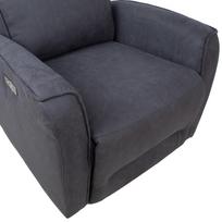 busteris - Atlošiamas krėslas Home4you Buster 14152, tamsiai pilka, 93 cm x 80 cm x 102 cm - 3 nuotrauka