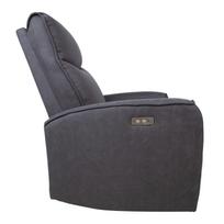 busteris - Atlošiamas krėslas Home4you Buster 14152, tamsiai pilka, 93 cm x 80 cm x 102 cm - 6 nuotrauka