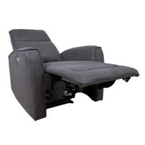 busteris - Atlošiamas krėslas Home4you Buster 14152, tamsiai pilka, 93 cm x 80 cm x 102 cm - 8 nuotrauka