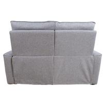 senukai foteliai - Sofa ir fotelis Home4you Mora, pilka, 93 x 150 cm x 102 cm - 2 nuotrauka