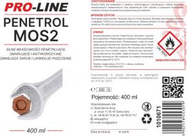 rudziu priemone - PENETROL MoS2 PRO-LINE Rūdžių valiklis, 400 ml - 3 nuotrauka