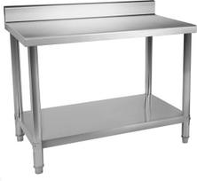 nerudijancio plieno stalai - Virtuvinis darbo stalas Royal Catering RCAT-100/60, sidabrinis - 2 nuotrauka