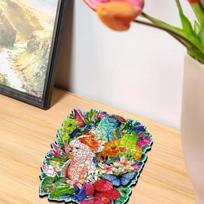 medinis pauksciams - Ravensburger Medinė Dėlionė Beautiful Birds 300 vnt. - 2 nuotrauka