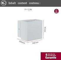 kvadratiniai sviestuva - Paulmann 18000 - 2xLED/3W IP65 Lauko sieninis šviestuvas CYBO 230V pilka - 3 nuotrauka