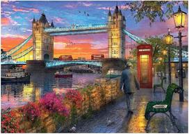 puzzle deliones 1000 - Ravensburger Tower Bridge At Sunset 12000041, 1000 det. - 2 nuotrauka