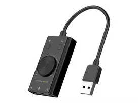 usb sound card - Terratec AUREON 5.1 USB Išorinė Garso Plokštė Juoda (Black) - 2 nuotrauka