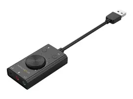 usb sound card - Terratec AUREON 5.1 USB Išorinė Garso Plokštė Juoda (Black) - 3 nuotrauka