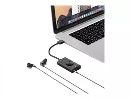 usb sound card - Terratec AUREON 5.1 USB Išorinė Garso Plokštė Juoda (Black) - 4 nuotrauka