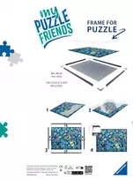 puzzle remeliai - Ravensburger Puzzle Frame, juodas, 500 det. - 2 nuotrauka