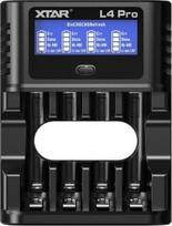 5v baterija usb - Xtar L4 PRO USB-C Li-ion/Ni-MH baterijų įkroviklis Juodas (Black) - 1 nuotrauka