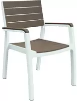 Keter Harmony Armchair 29201284587, balta/bežė (White/Beige)