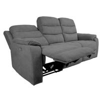 recliner sofa - Recliner sofa MIMI 3-seater, grey - 3 nuotrauka