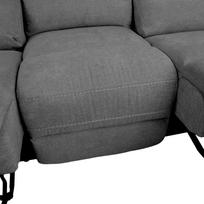 recliner sofa - Recliner sofa MIMI 3-seater, grey - 6 nuotrauka
