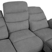 recliner sofa - Recliner sofa MIMI 3-seater, grey - 7 nuotrauka