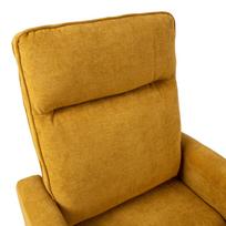 senukai foteliai - Home4you Eddy Armchair Yellow - 4 nuotrauka