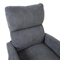 senukai foteliai - Home4you Barny Armchair Gray - 5 nuotrauka