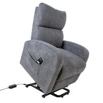 senukai foteliai - Home4you Barny Armchair Gray - 6 nuotrauka
