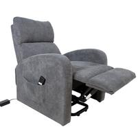 senukai foteliai - Home4you Barny Armchair Gray - 7 nuotrauka