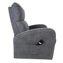 senukai foteliai - Home4you Barny Armchair Gray - 9 nuotrauka