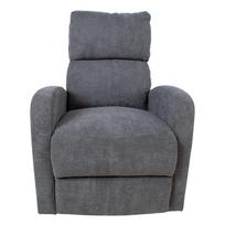 senukai foteliai - Home4you Barny Armchair Gray - 10 nuotrauka