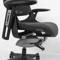 tasai 70 70 - Home4You WAU darbo kėdė su plačiu atlošu, Pilka (Grey) - 9 nuotrauka