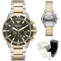 emporio armany laikrodziai - Emporio Armani AR11361 Diver Auksinis/Sidabrinis (Gold/Silver) - 3 nuotrauka