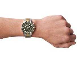 emporio armany laikrodziai - Emporio Armani AR11361 Diver Auksinis/Sidabrinis (Gold/Silver) - 8 nuotrauka