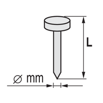 cinkuota juosta - Vinys Vorel 72020; 2,5x75 mm; 3600 vnt.; cinkuotos - 2 nuotrauka