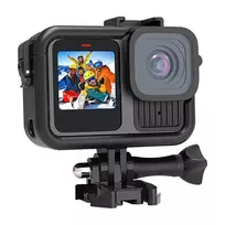 12 hero - Telesin Korpusas GoPro Hero 13/12/11/10/9 Juodas (Black) - 4 nuotrauka
