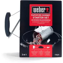 fire starter - WEBER 3-in-1 užkūrimo rinkinys (Rapid Fire Chimney Starter Set) - 2 nuotrauka