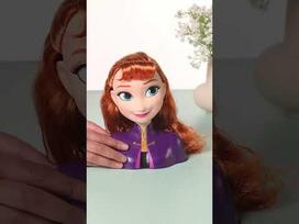 frozen lele - Lėlės galva šukavimui Disney, Frozen (Ledo šalis) II Anna - 8 nuotrauka
